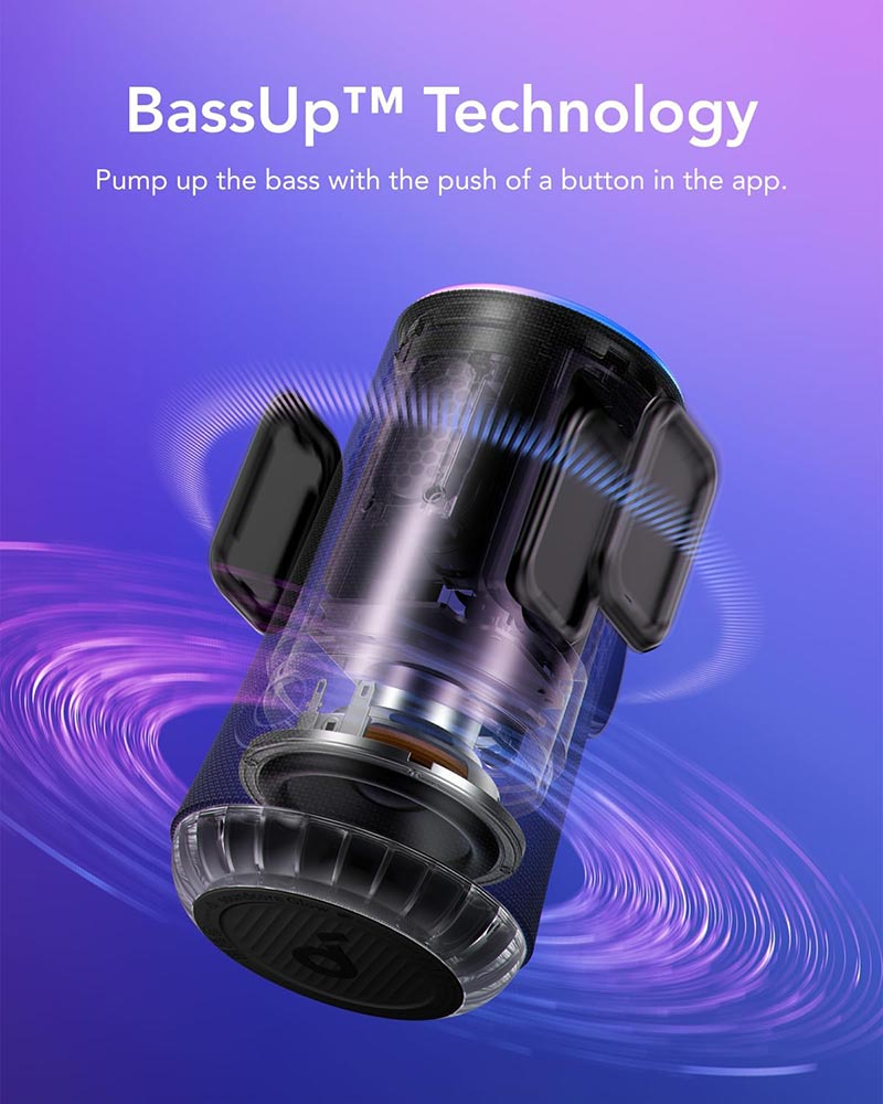 Anker Soundcore Glow 30W Portable Wireless Waterproof Speaker with Light Show 8 Anker Soundcore Glow 30W Portable Wireless Waterproof Speaker with Light Show - Image 8