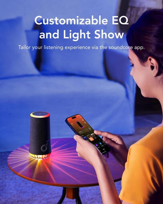 Anker Soundcore Glow 30W Portable Wireless Waterproof Speaker with Light Show 10 Anker Soundcore Glow 30W Portable Wireless Waterproof Speaker with Light Show - Image 10