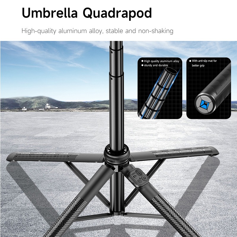 C16R 3 in 1 AI Face Tracking 360 Rotating Single Axis Gimbal Stabilizer Quadrupod Selfie Stick 4 C16R 3 in 1 AI Face Tracking 360 Rotating Single Axis Gimbal Stabilizer Quadrupod Selfie Stick - Image 4