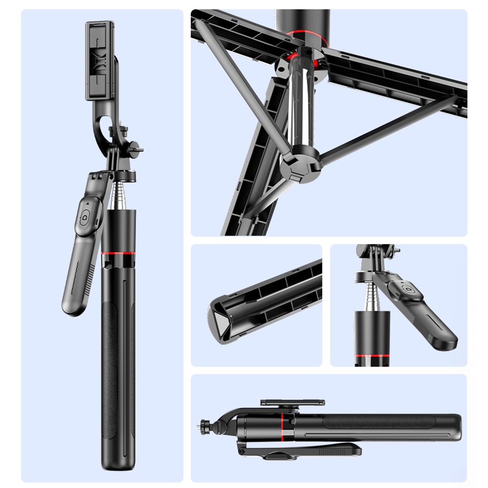 F16 Selfie Stick 1.7m Stainless Steel Rod Tripod Stand 6 F16 Selfie Stick 1.7m Stainless Steel Rod Tripod Stand - Image 6