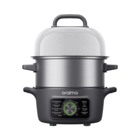 Oraimo EasyEgg OSH-001A 14 Egg Capacity LFGB Certified Electric Egg Steamer & Fry