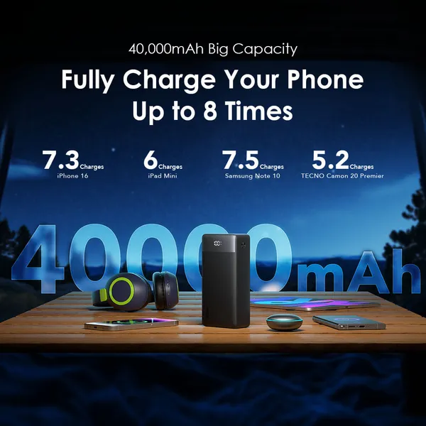 Oraimo PowerBox 400 Vision OPB-7400Q 22.5W 40,000mAh Power Bank 10 Oraimo PowerBox 400 Vision OPB-7400Q 22.5W 40,000mAh Power Bank - Image 10