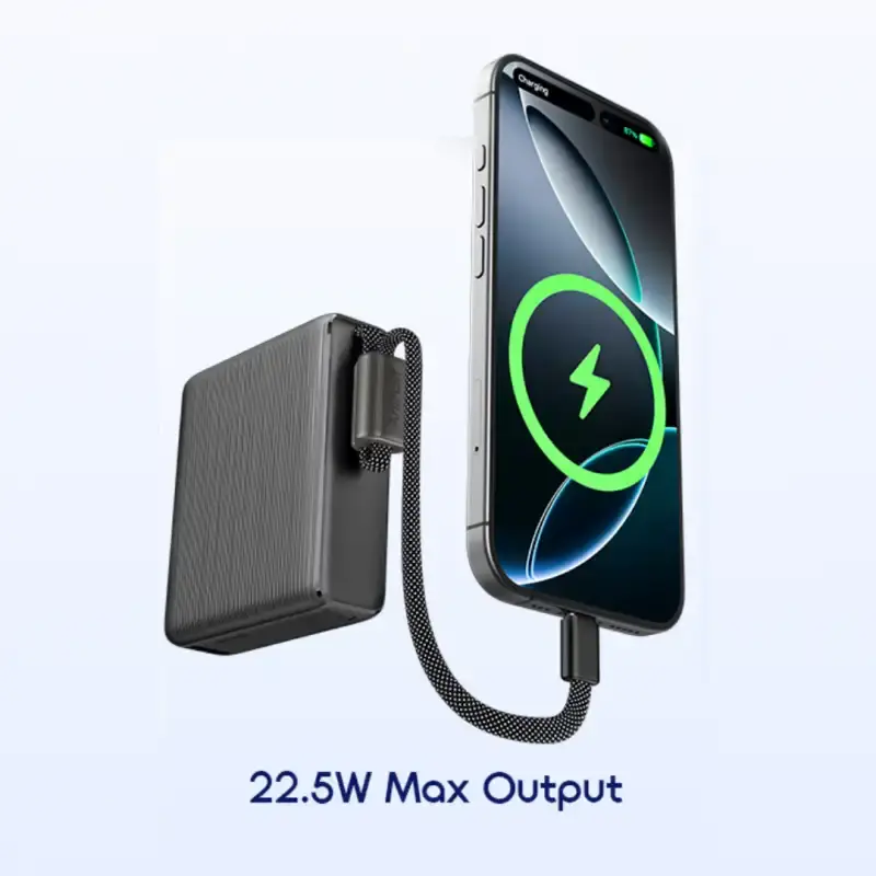 Oraimo PowerNova L11 OPB-7103C 22.5w 10,000mAh Fast Charging Power Bank with Built in Type C Cable 8 Oraimo PowerNova L11 OPB-7103C 22.5w 10,000mAh Fast Charging Power Bank with Built in Type C Cable - Image 8
