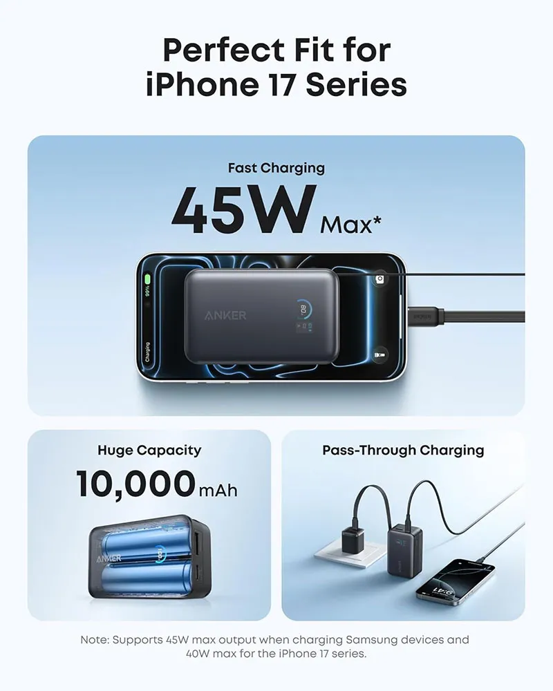 Anker Nano Power Bank (10K, 45W, Built-In Retractable USB-C Cable) – A1638H11 – Black 7 Anker Nano Power Bank (10K, 45W, Built-In Retractable USB-C Cable) – A1638H11 – Black - Image 7