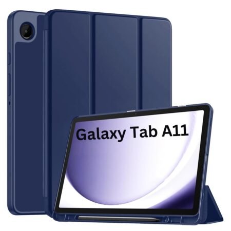 Samsung Galaxy Tab A11 Flip Trifold Tablet cover case with Pen slot holder
